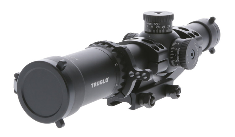 TruGlo TG8518TLR Omnia  Black Anodized 18x24mm 30mm Tube Illuminated APTR Reticle - TG8518TLR