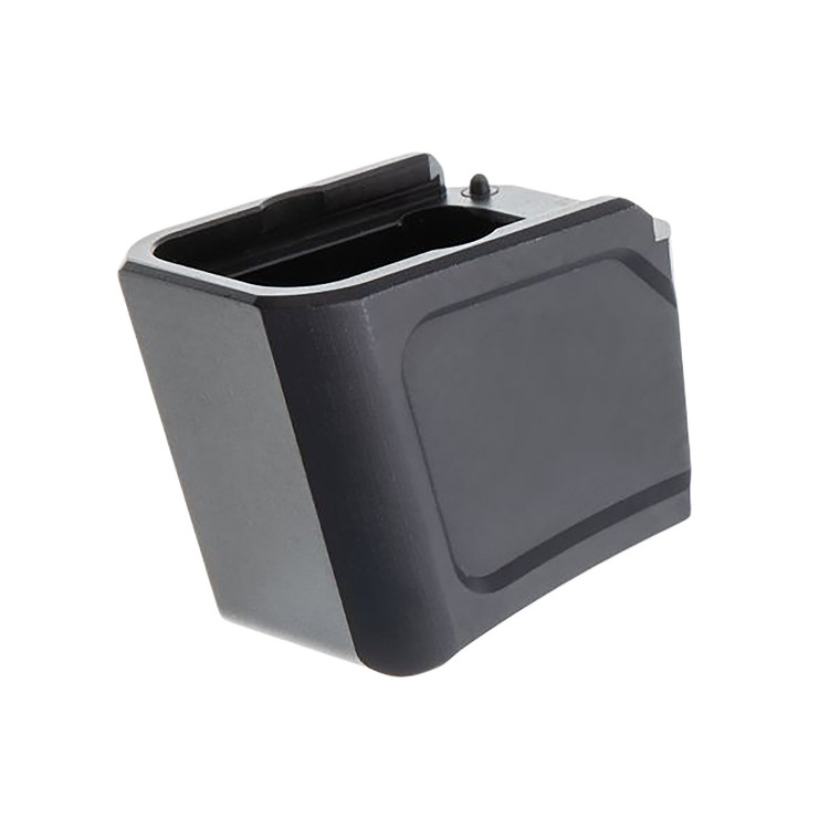 Tyrant Cnc TDG19MAGEXBLK  Magazine Extension Fits Glock 1923 Gen 45 Black Aerospace Grade Aluminum - TDG19MAGEXBLK