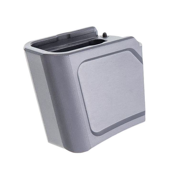 Tyrant Cnc TDG48MAGEXG  Magazine Extension Fits Glock 43x48 Gray Aerospace Grade Aluminum - TDG48MAGEXG