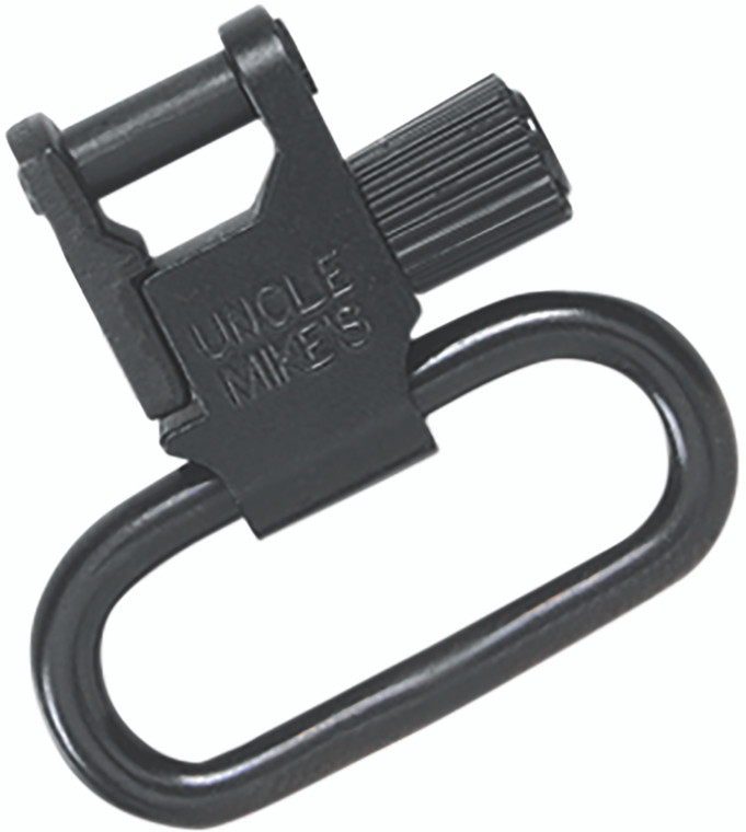 Uncle Mikes 14033 Super Swivel  Quick Detach TriLock Blued 1.25 Loop for Rifles or Shotguns wQD Bases - 14033