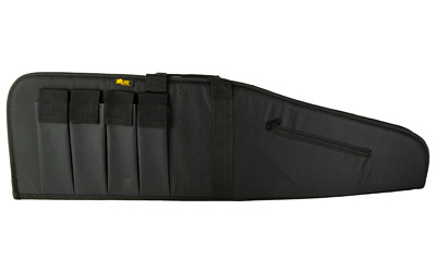 US PeaceKeeper P20045 MSR Case Water Resistant Black 600D Polyester w Brushed Tricot Liner 2 Padding  Lockable Zippers - P20045