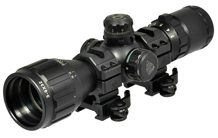 UTG SCPM392AOLW BugBuster  Black Hardcoat Anodized 39x32mm 1 Tube Illuminated RedGreen MilDot Reticle - SCPM392AOLW UTG SCPM392AOLW BugBuster  Black Hardcoat Anodized 39x32mm 1 Tube Illuminated RedGreen MilDot Reticle - SCPM392AOLW