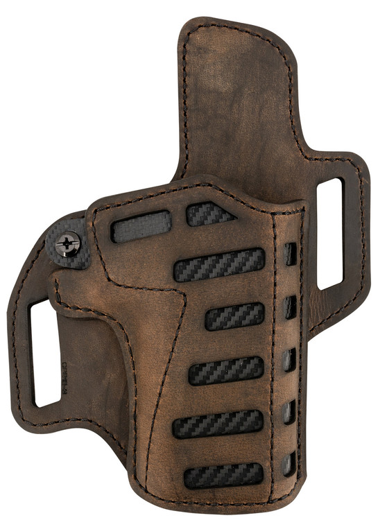 Versacarry C22123 Compound  OWB Size 02 Brown Leather Belt Slide - C22123