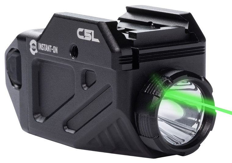 Viridian 9300027 C5L with SAFECharge C Series Black 650 Lumens WhiteGreen Laser GlockSig SauerSmith  Wesson - 9300027