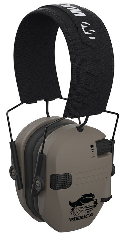 Walkers GWPRSEMT24MERFDE Razor Merica Muffs Polymer Over the Head Flat Dark Earth - GWPRSEMT24MERFDE