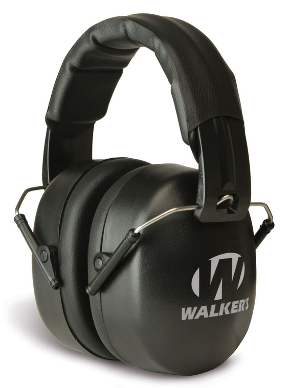 Walkers GWPEXFM3 EXT Range Shooting Muff 30 dB Over the Head Black Polymer - GWPEXFM3