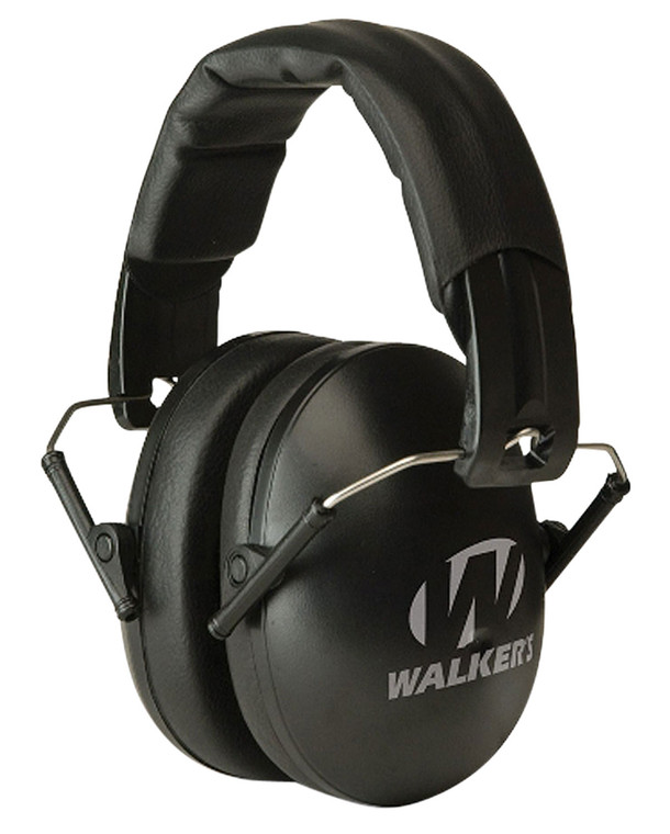 Walkers GWPYWFM2BLK Folding Muff  23 dB Over the Head Black Polymer Fits YouthWomen - GWPYWFM2BLK