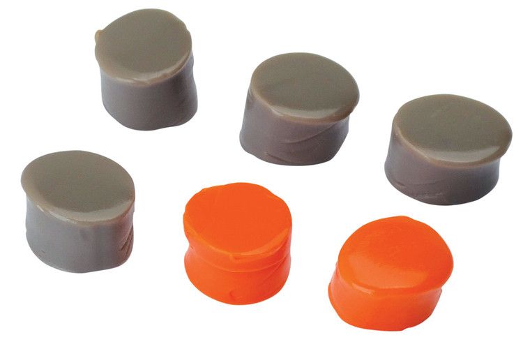 Walkers GWPSILPLGOFDE Silicone Putty  32 dB In The Ear  Flat Dark EarthOrange Adult 3 Pack - GWPSILPLGOFDE