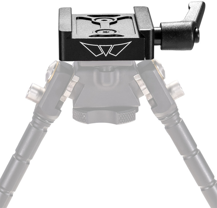 Warne 7955M ARCA Rail Adapter Skyline Black Anodized Steel - 7955M