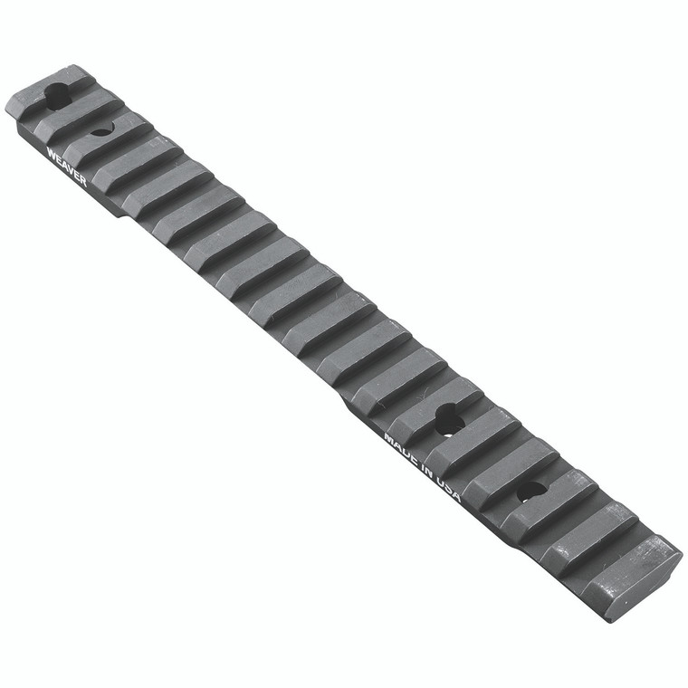 Weaver Mounts 99475 MultiSlot Base  Extended Black Anodized Aluminum Fits Mossberg Patriot Short Action - 99475