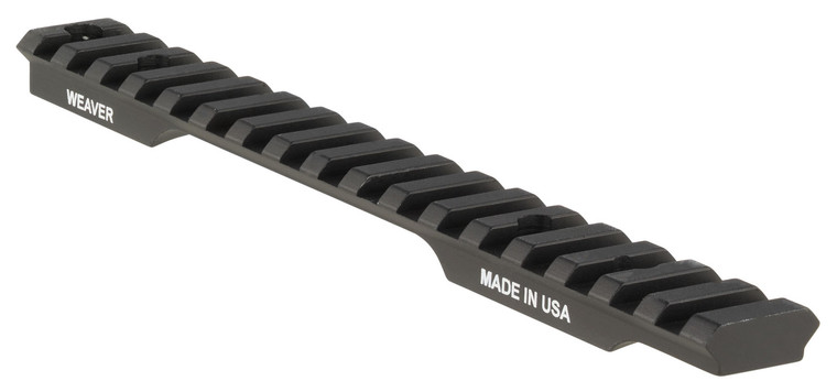 Weaver Mounts 99466 MultiSlot Base  Extended Black Aluminum Fits Savage 10 Short Action - 99466
