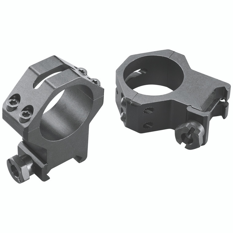 Weaver Mounts 48367 FourHole Skeleton Rings  Matte Black 30mm Extra High - 48367