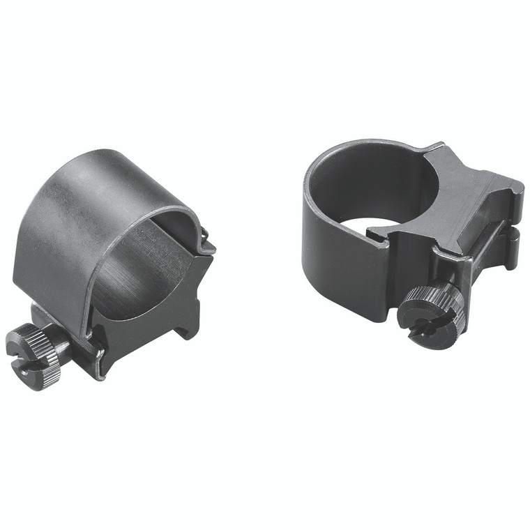 Weaver Mounts 49042 Detachable Top Mount Rings  Matte Black 1 High - 49042