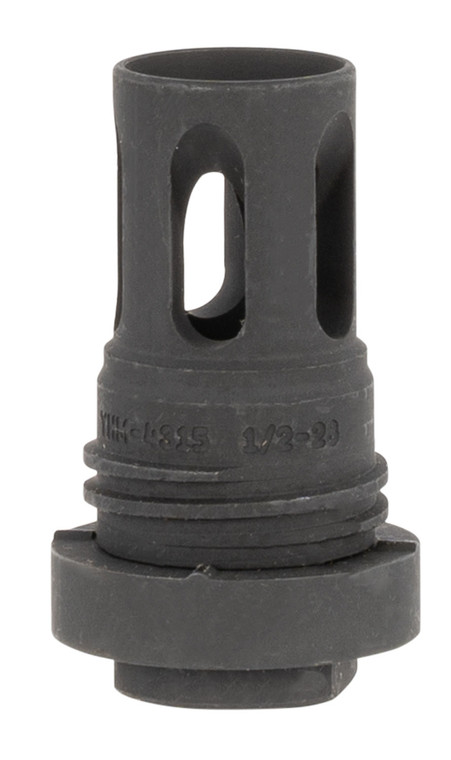 Yankee Hill 431528A Mini QD Flash Hider Black Phosphate Steel with 1228 tpi Threads  2.13 OAL for 5.56x45mm NATO ARPlatform - 431528A