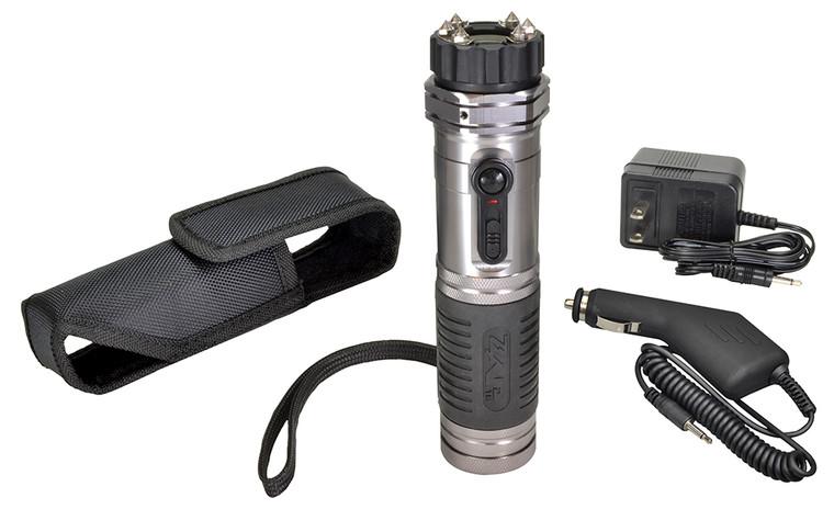 Zap ZAPL Zap Light Stun GunFlashlight Range of Contact Silver - ZAPL