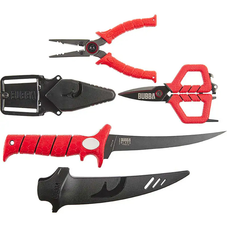Bubba 1188534 Combo Set 7" Tapered - Flex Filet Knife, Small Shear, And - 1188534