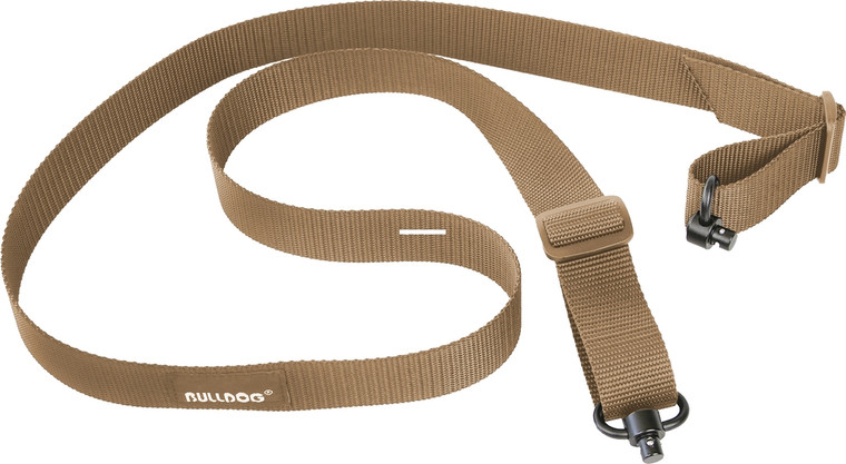 Bulldog Bd833 Single Point Sling W/ - Deluxe Qd Push Button Swivels - Tan - BD833