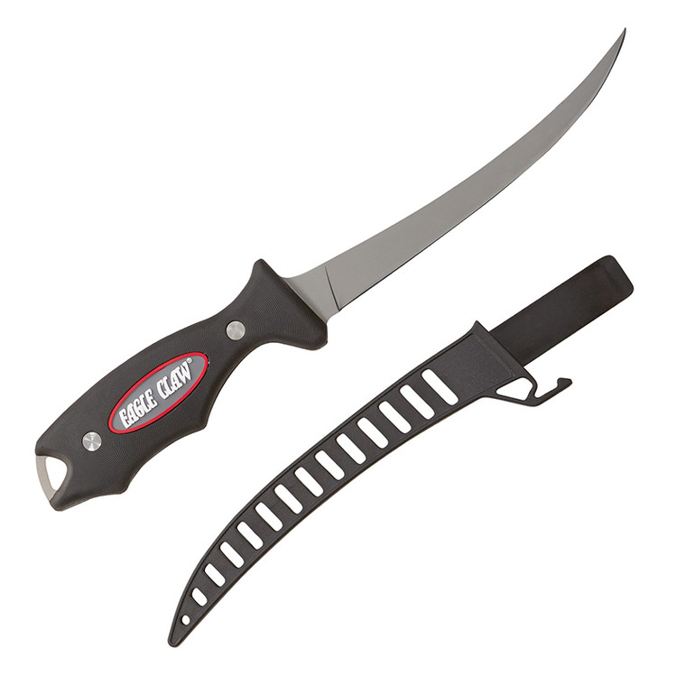 Eagle Claw Fk1-n Fillet Knife With - Sheath Stainless Steel 7" - FK1-N