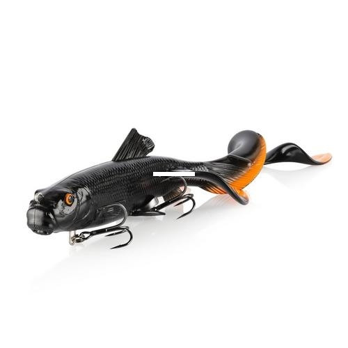 Savage Gear Sssctrtfvs9-bkorfl 3d - Sucker X-tail, Black Orange Flash - SSSCTRTFVS9-BKORFL