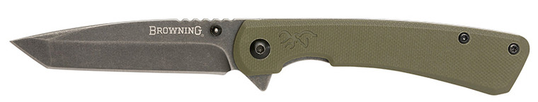 Browning - Branded Rock Folding Kni Od Green 3in Black Blade - 3220507