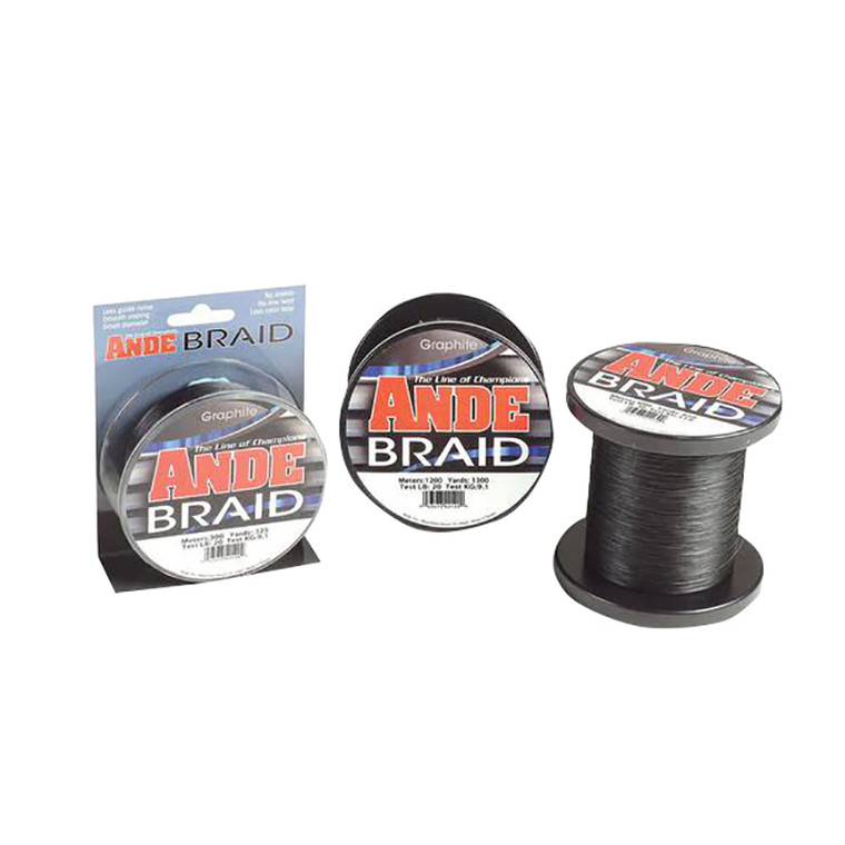 Ande - Ande Braid Graphite 40ib 3000 Meter -