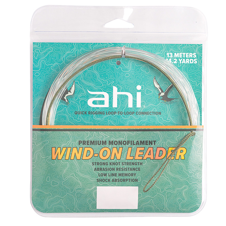 Ahi - Wind-on Mono Leader 400lb 14.2yards 13meters -
