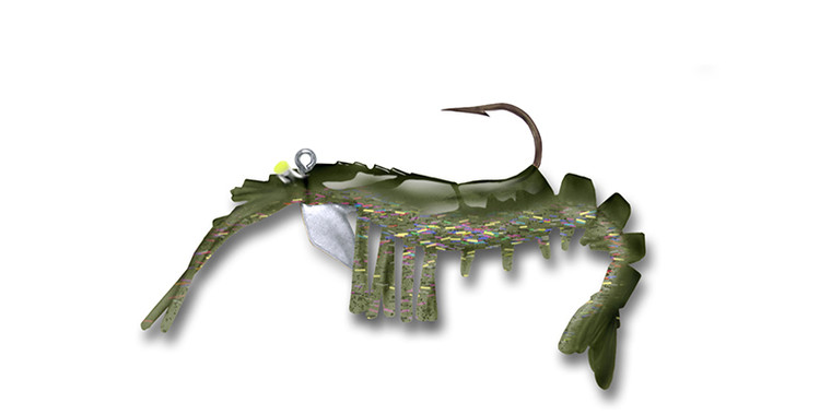 Vudu - Vudu Shrimp 3.25in 1/4oz 2pk Grass S -