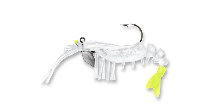 Vudu - Vudu Shrimp Jr 3in 1/8oz 2pk Glo/chart -