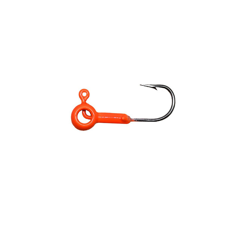 Leland - Eyehole Round Jigheads 1/4oz 5pk Orange -