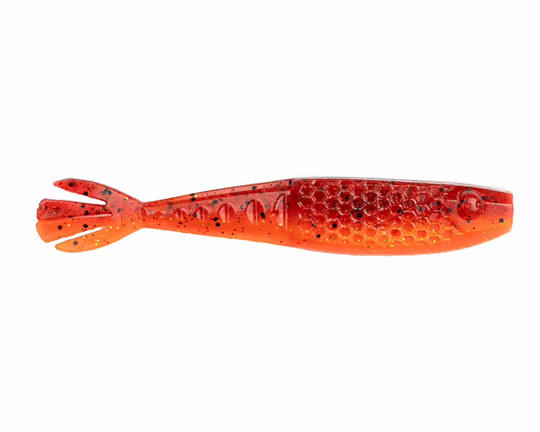 Netbait - Hextek Whip Tail Shad 4.5in 7in Fire Craw -