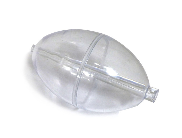 P-Line - Clear Spin Floats 2in Clear 2pk -