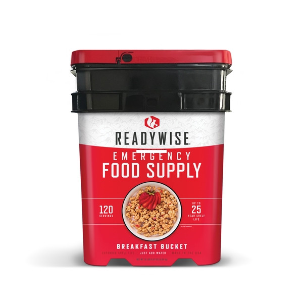 Wise Foods Rw10121 Emergency Supplies Breakfast Bucket 120 Servings - RW10121