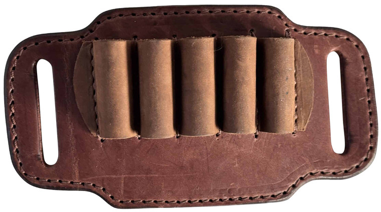 1791 Gunleather Hntabs12brwa Ammo Belt Slide Brown Leather 12 Gauge - HNTABS12BRWA