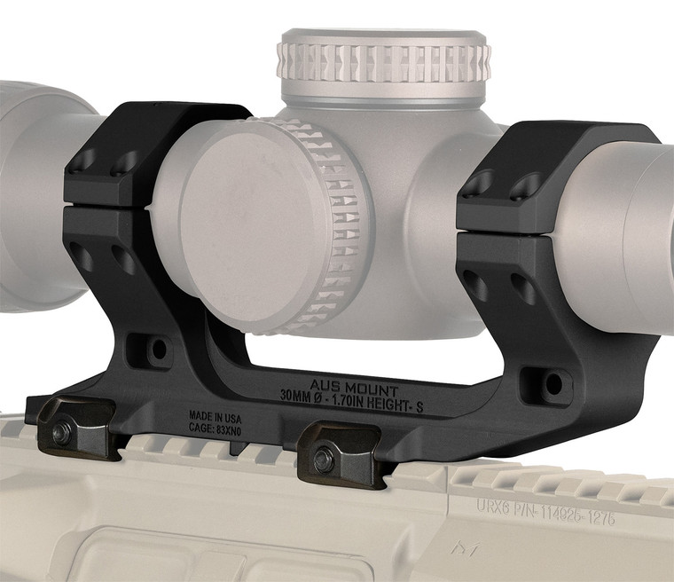 Reptilia Llc 100238 Aus Optic Mount Black 7075t6 Aluminum 30mm Tube Milspec 1913 Picatinny Rail Mount - 100238