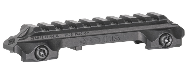 Reptilia Llc 100270 Rmu Mount 9 Slot Black 7075t6 Aluminum Milspec 1913 Picatinny Rail Mount - 100270