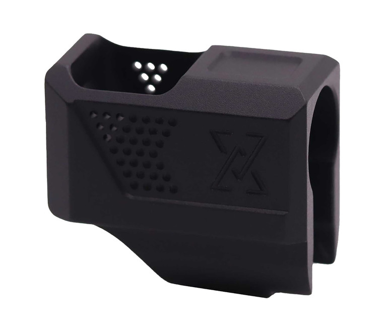 True Precision Inc Tpshccmpbl Truelock Ultimate Compensator Black Type 3 Hard Anodize 7075 T6 Aluminum Compatible W Springfield Hellcat - TPSHCCMPBL