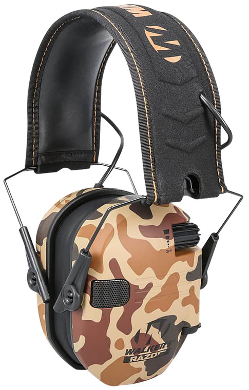 Walkers Gwprsemdcmo Razor Slim Electronic Muff 23 Db Over The Head Duck Camo - GWPRSEMDCMO