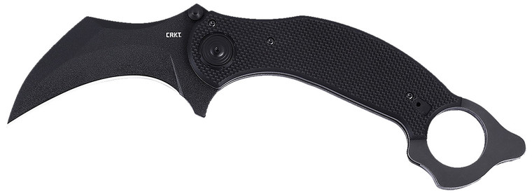 Crkt 2635 Du Hoc Deadbolt 3.62 Plain Sk5 Steel Blade Black - 2635