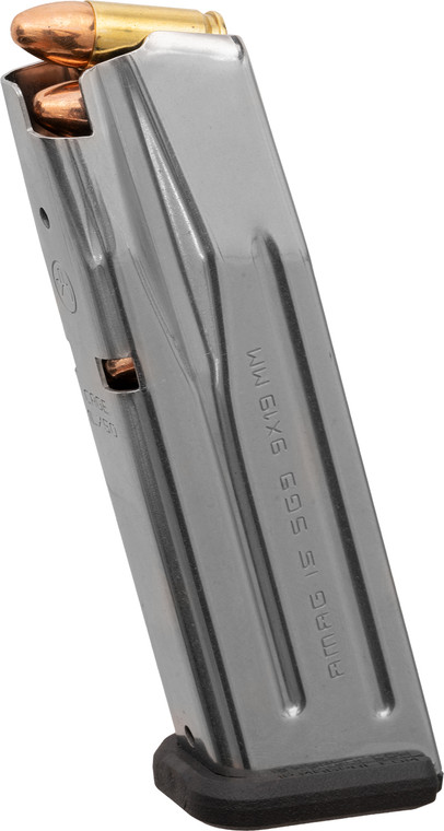 Magpul Mag1464sst Amag 15rd 9mm Fits Sig P320 Silver Stainless Steel - MAG1464SST