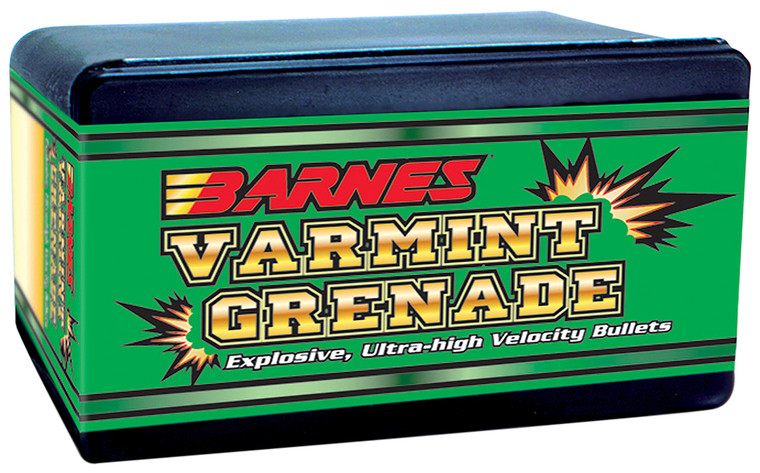 Barnes Bullets 30198 Varmint Grenade Ultra High Velocity 223rem 50gr Flat Base Hollow Point 100box - 30198