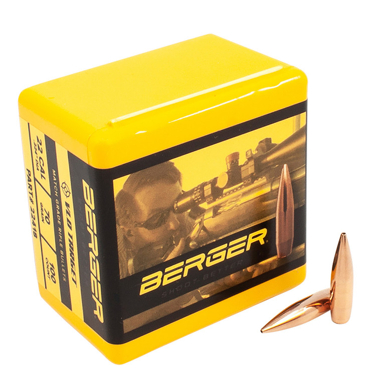 Berger Bullets 22418 Vld Target Long Range 22cal 70gr 100box - 22418