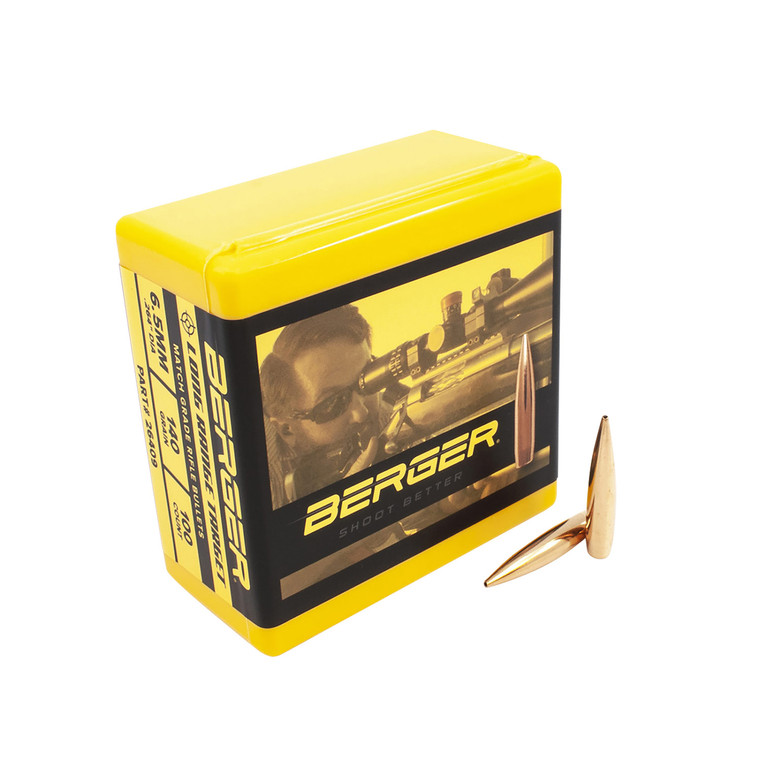 Berger Bullets 26409 Target Match Grade 6.5creedmoor 140gr Tangent Long Range Boat Tail 100box - 26409