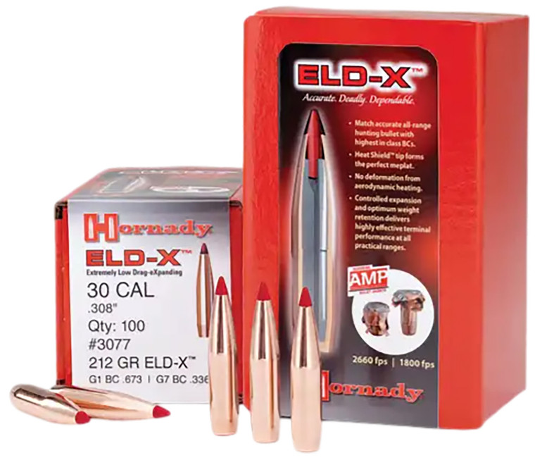 Hornady 2441 Eldx 6mm .243 90 Gr Extremely Low Drag Expanding 100 Per Box 25 Case - 2441