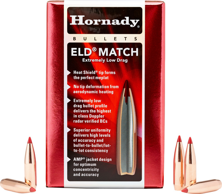 Hornady 263331 6.5mm .264 147gr Extremely Low Dragmatch 500 Per Box6 Case - 263331