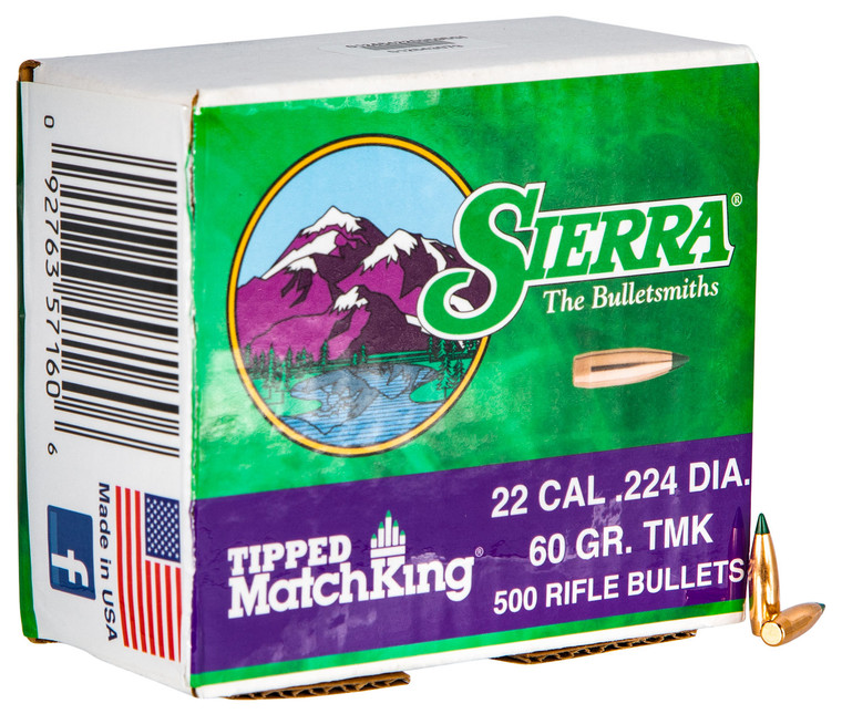 Sierra 7160c Tipped Matchking 22cal 60gr Tipped Matchking 500box - 7160C