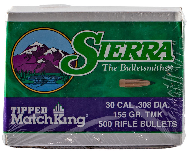 Sierra 7755c Tipped Matchking 30cal 155gr Tipped Matchking 500box - 7755C