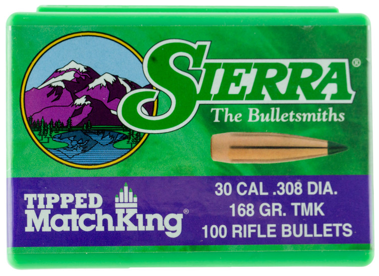 Sierra 7768 Tipped Matchking 30cal 168gr Tipped Matchking 100box - 7768