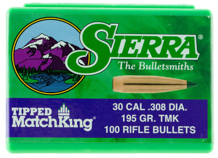 Sierra 7795 Tipped Matchking 30cal 155gr Tipped Matchking 100box - 7795