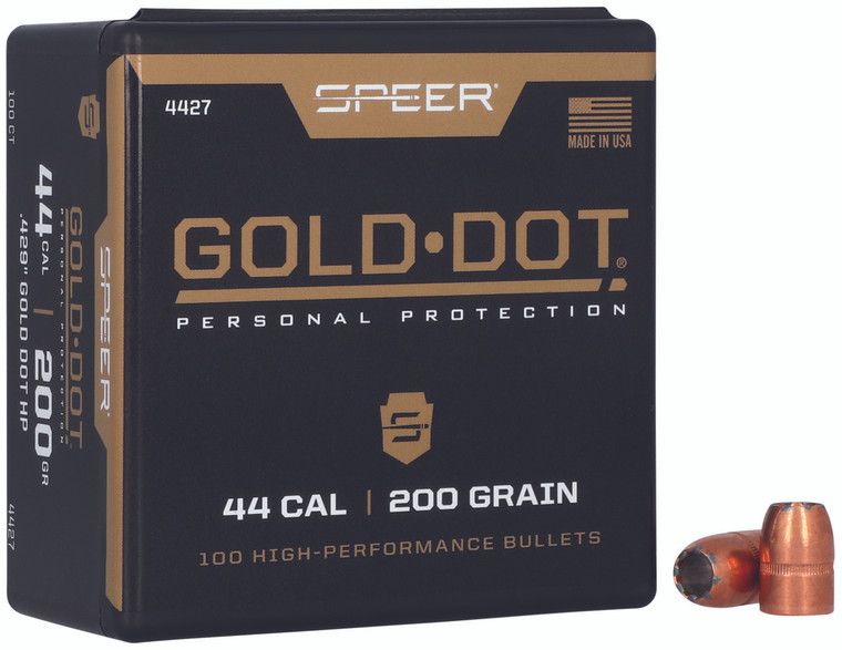 Speer 4427 Gold Dot Personal Protection 44cal 200gr Hollow Point 50 Per Box5 Case - 4427