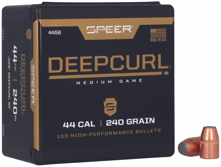 Speer 4456 Deepcurl 44cal 240gr Soft Point 50 Per Box5 Case - 4456